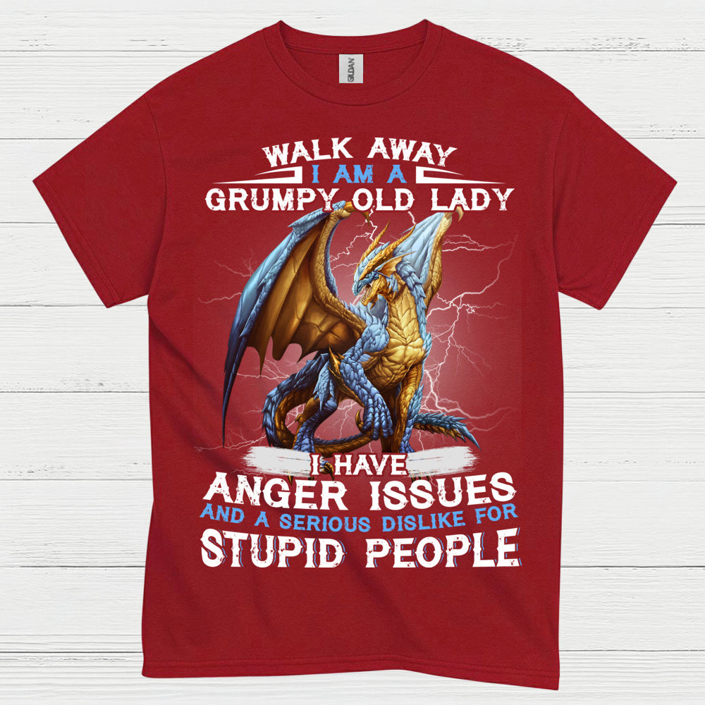 Grumpy Old Lady Dragon T Shirt