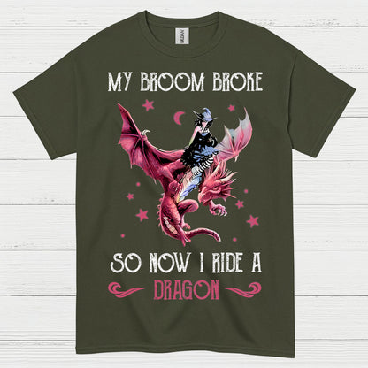 Witch Ride Dragon T Shirt