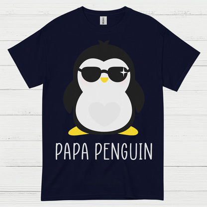 Papa Penguin Cute Family Graphic T Shirt