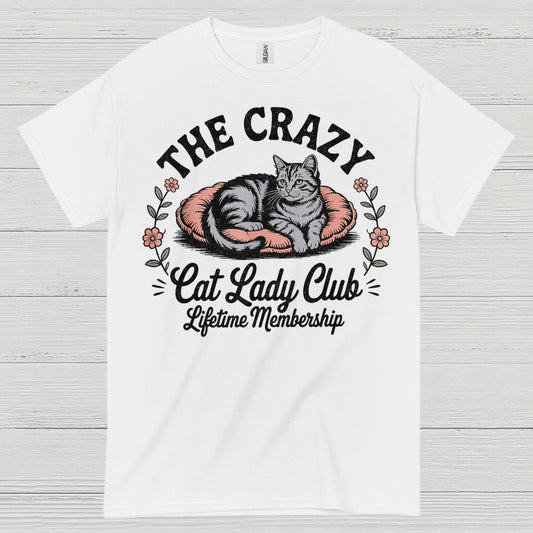 Crazy Cat Lady Club T Shirt