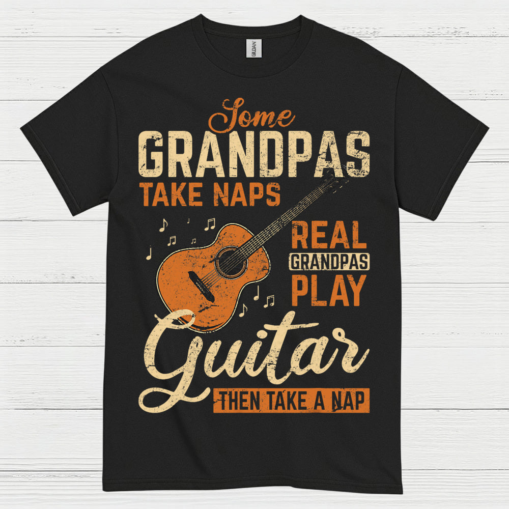 Real Grandpa Guitar T Shirt