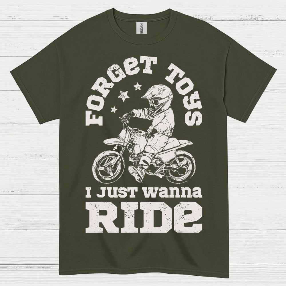 Forget This Just Wanna Ride Motocross T Shirt