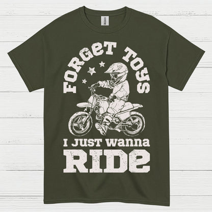 Forget This Just Wanna Ride Motocross T Shirt