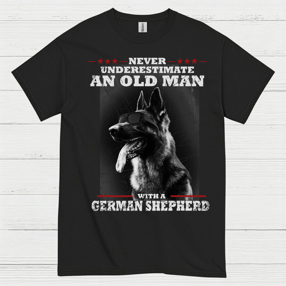 Old Man Shepherd Humor T Shirt