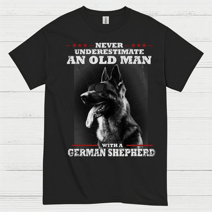 Old Man Shepherd Humor T Shirt