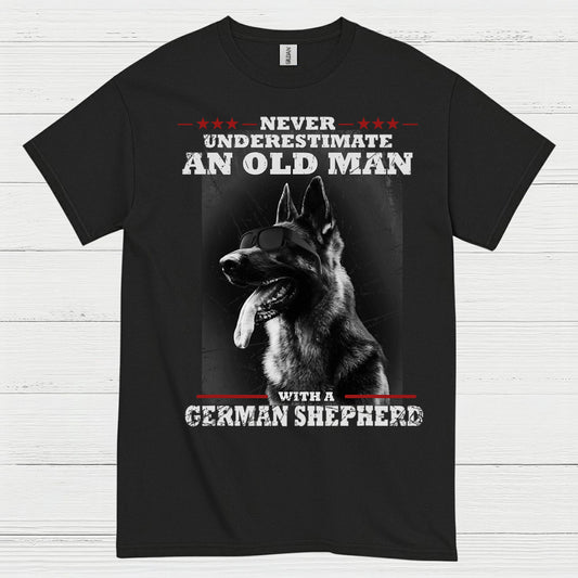Old Man Shepherd Humor T Shirt