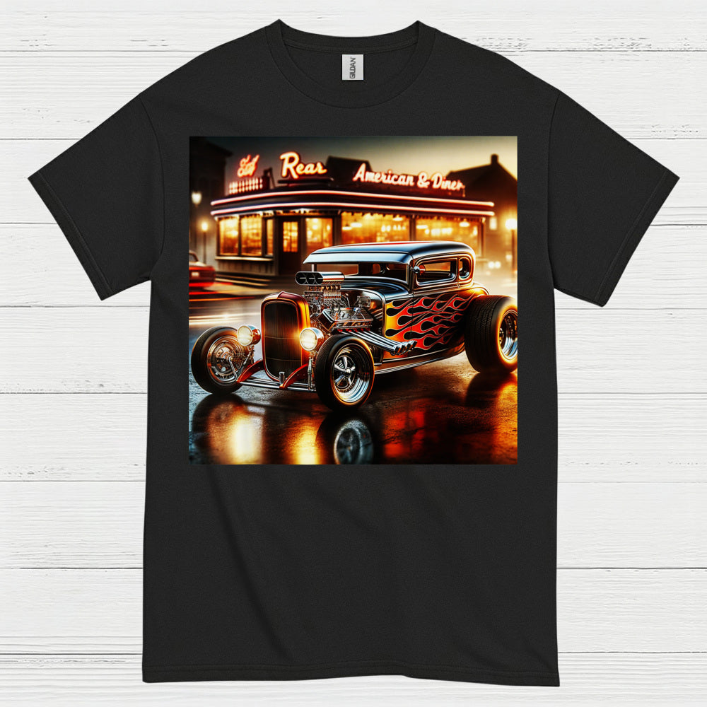 Classic Hot Rod Diner T Shirt