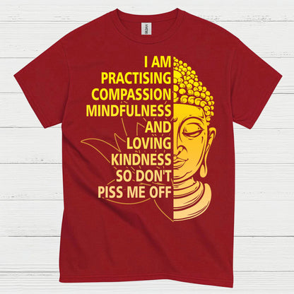 Practicing Compassion Mindfulness Buddha T Shirt
