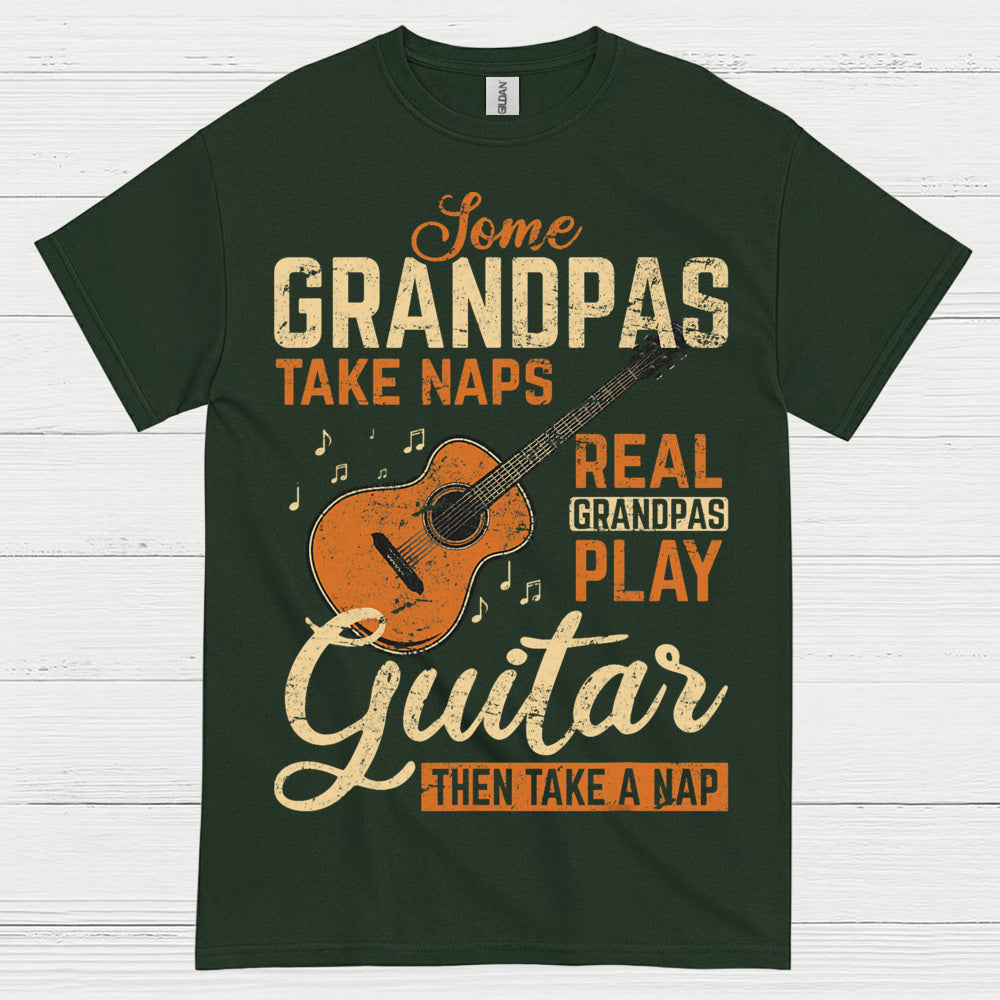 Real Grandpa Guitar T Shirt