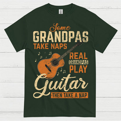 Real Grandpa Guitar T Shirt