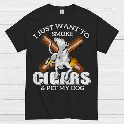 I Just Want To Smoke Cigars T Shirt