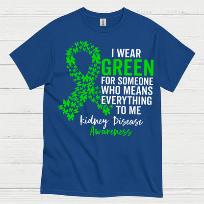 I Wear Green Kidney Awareness Support T Shirt