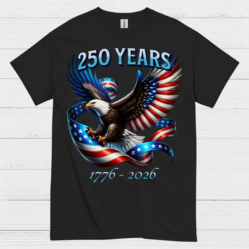 250 Years American Eagle Patriotic Freedom Anniversary T Shirt