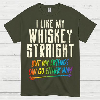 I Like My Whiskey Straight T Shirt