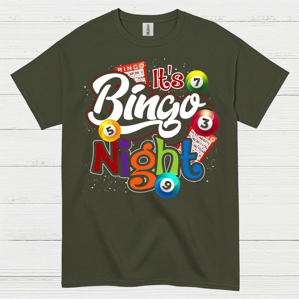 Bingo Night Colorful Graphic T Shirt