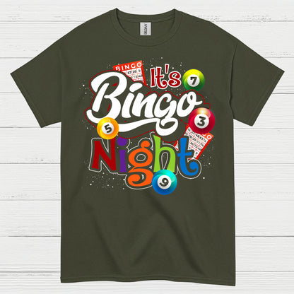 Bingo Night Colorful Graphic T Shirt