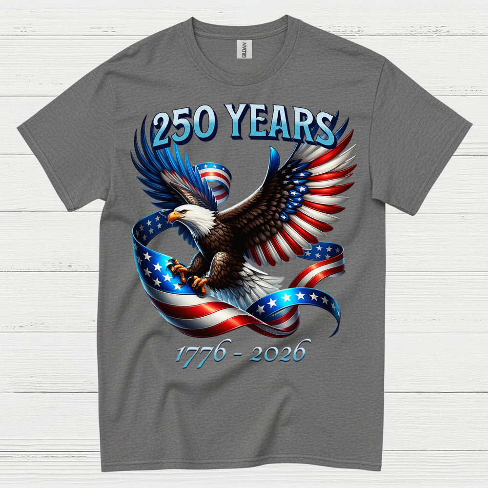 250 Years American Eagle Patriotic Freedom Anniversary T Shirt