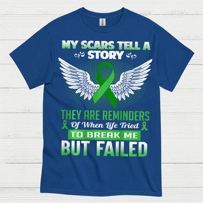 My Scars Tell A Story Strength Awareness T Shirt