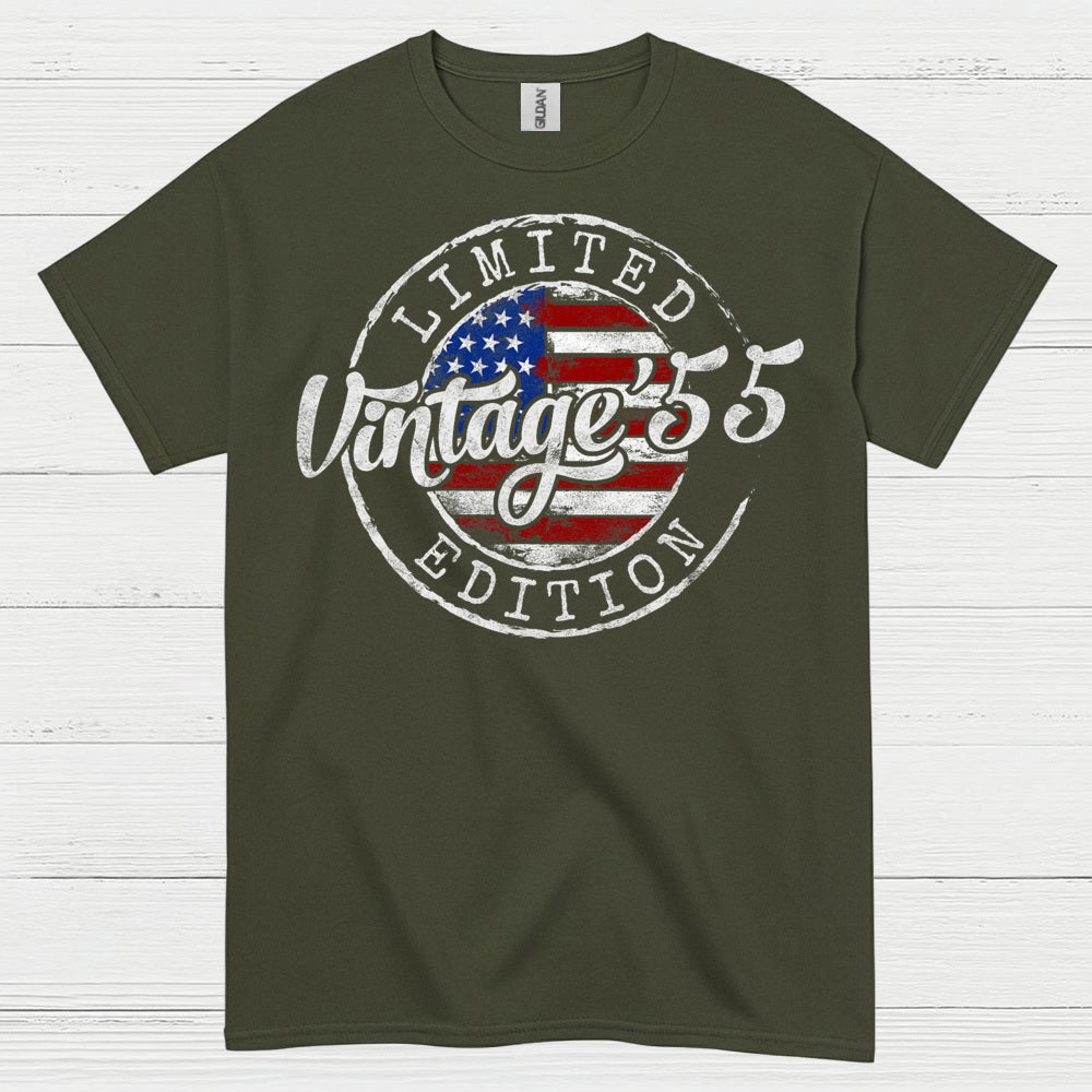 Vintage 55 Limited Edition Birthday T Shirt