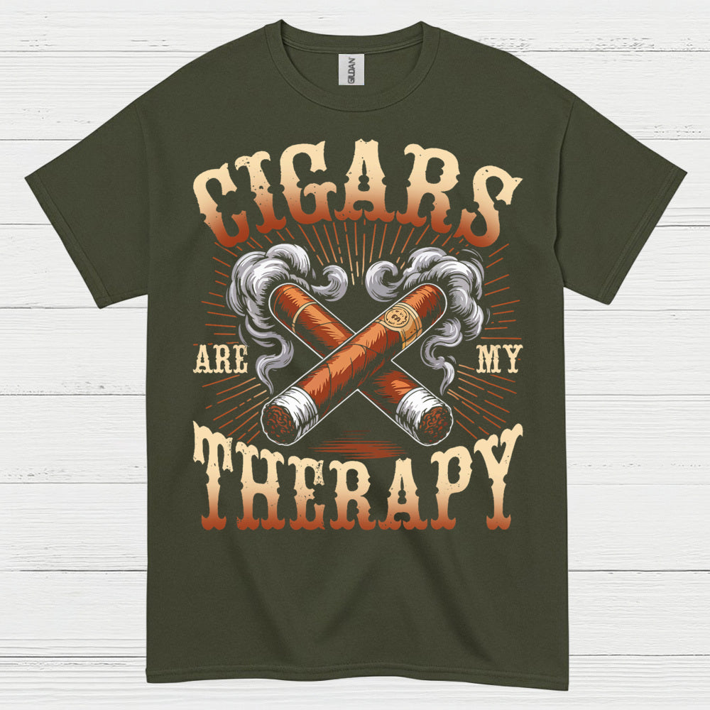 Cigars Are My Therapy Cigar Lover T Shirt