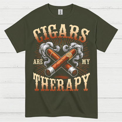 Cigars Are My Therapy Cigar Lover T Shirt