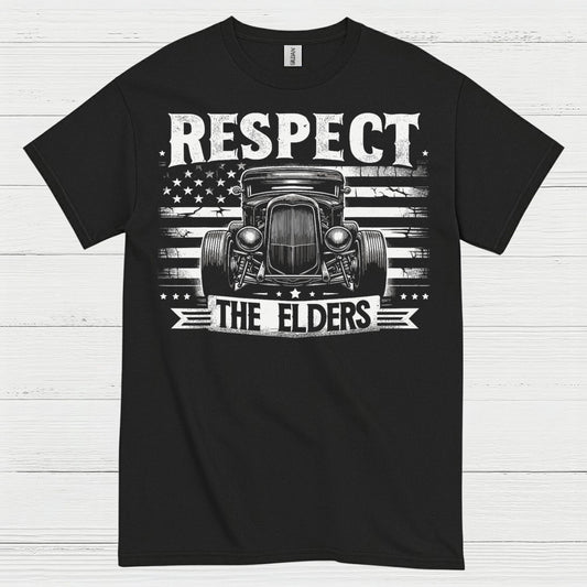 Respect The Elders Hot Rod T Shirt