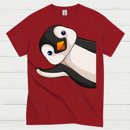 Peekaboo Penguin Cute Graphic T Shirt