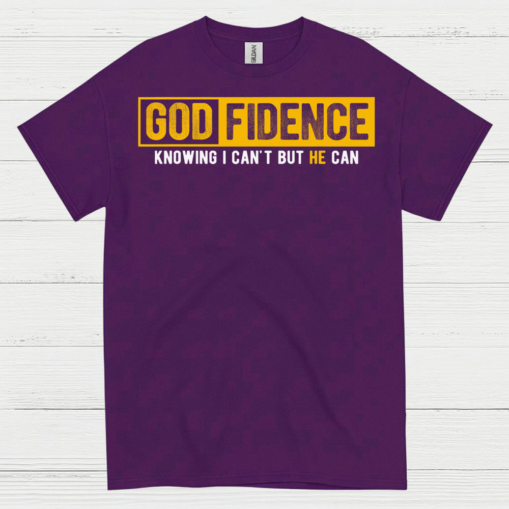 Godfidence Christian Faith Statement T Shirt