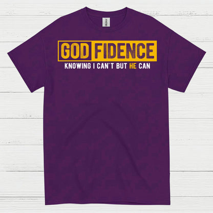 Godfidence Christian Faith Statement T Shirt