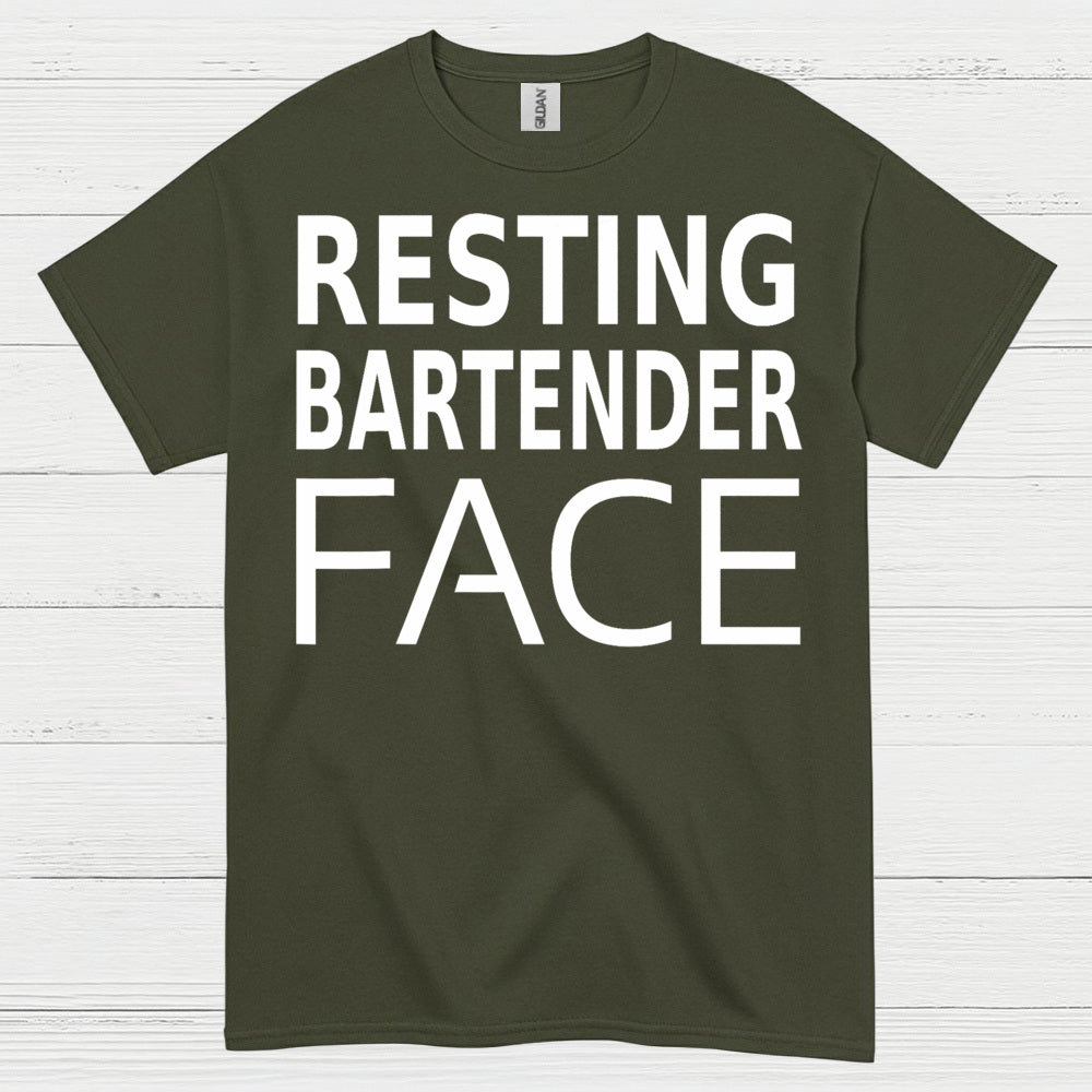 Resting Bartender Face Humor T Shirt