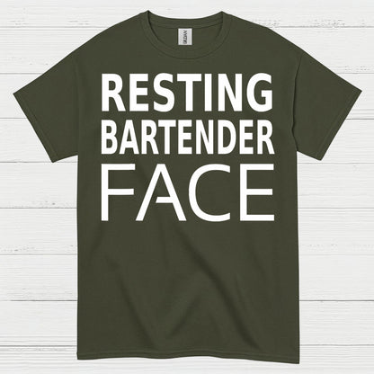 Resting Bartender Face Humor T Shirt