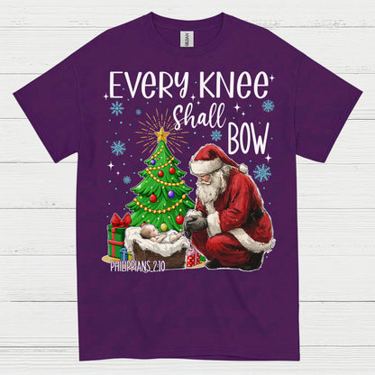 Every Knee Shall Bow Christmas Christian T Shirt