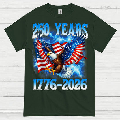 250 Years American Eagle Patriotic Independence T Shirt
