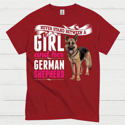 Girl And Her Shepherd T Shirt