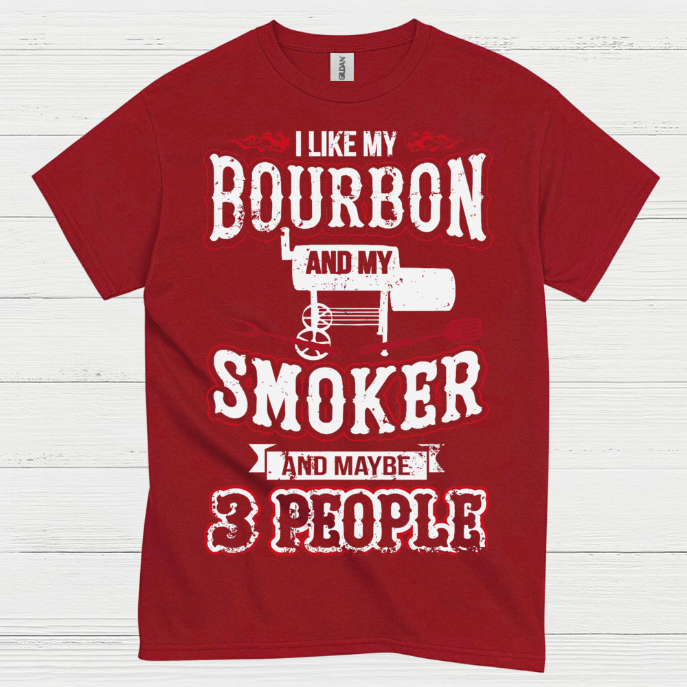 Bourbon Smoker Funny BBQ T Shirt