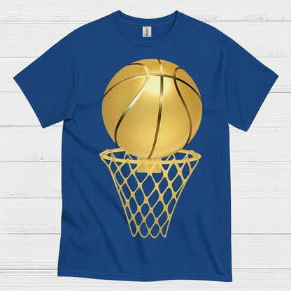 Golden Basketball Hoop T Shirt