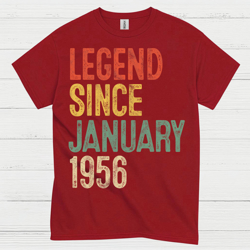Legend Since January 1956 Birthday T Shirt
