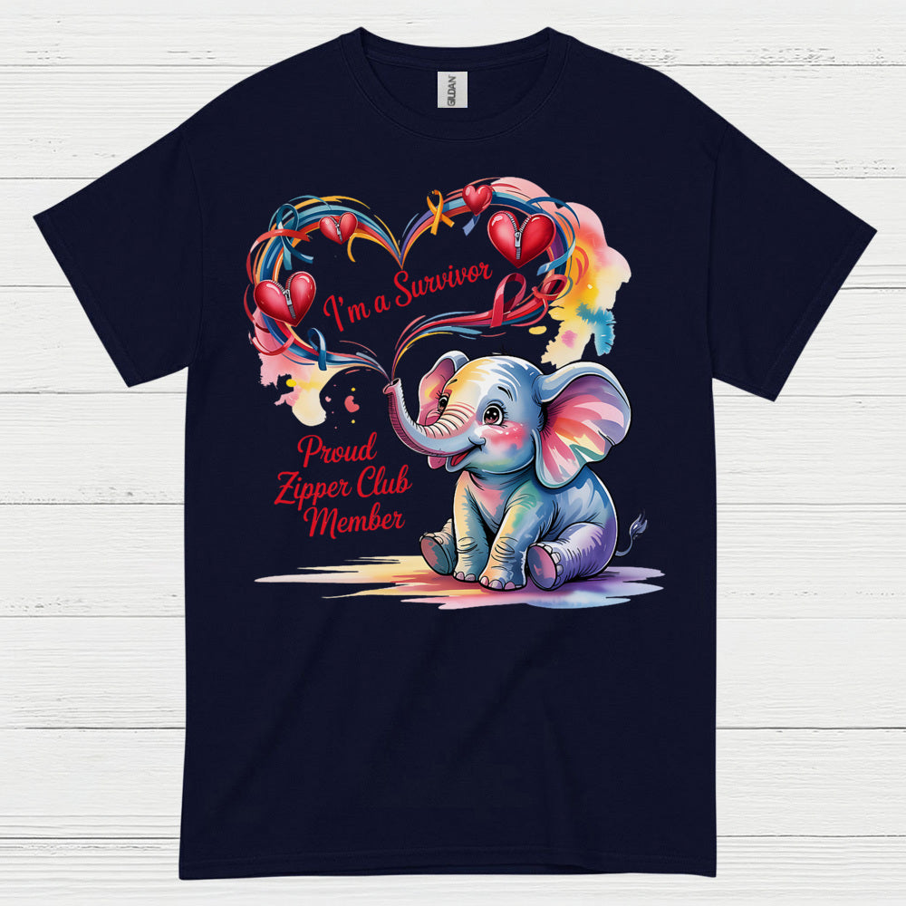 Proud Zipper Club Survivor T Shirt