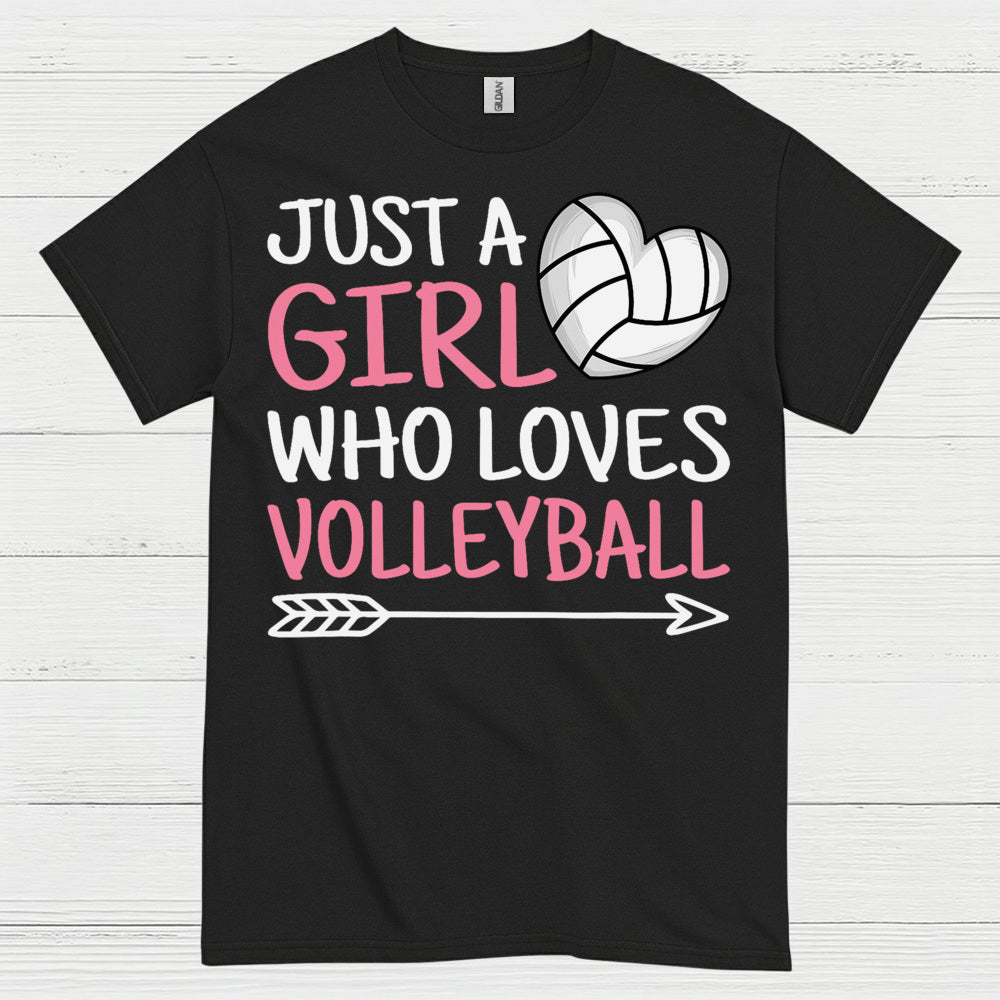 Just A Girl Who Loves Volleyball T Shirt