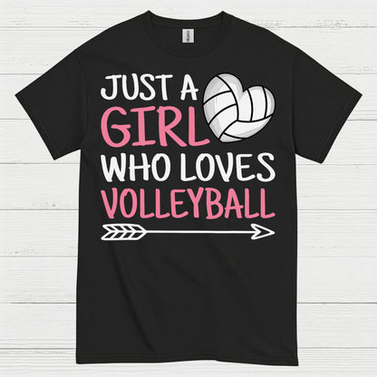 Just A Girl Who Loves Volleyball T Shirt