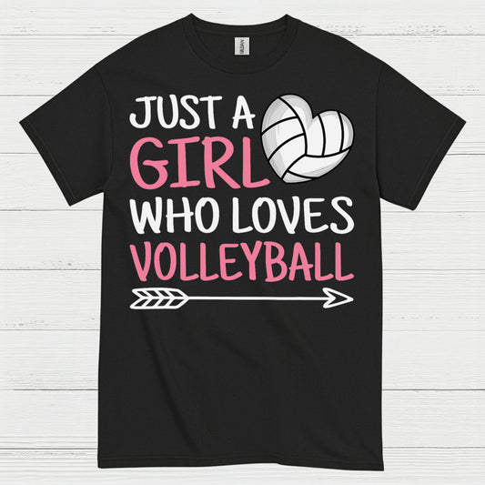 Just A Girl Who Loves Volleyball T Shirt