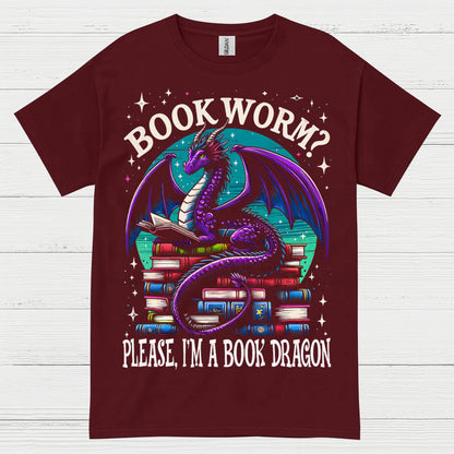 Book Dragon Not Bookworm T Shirt