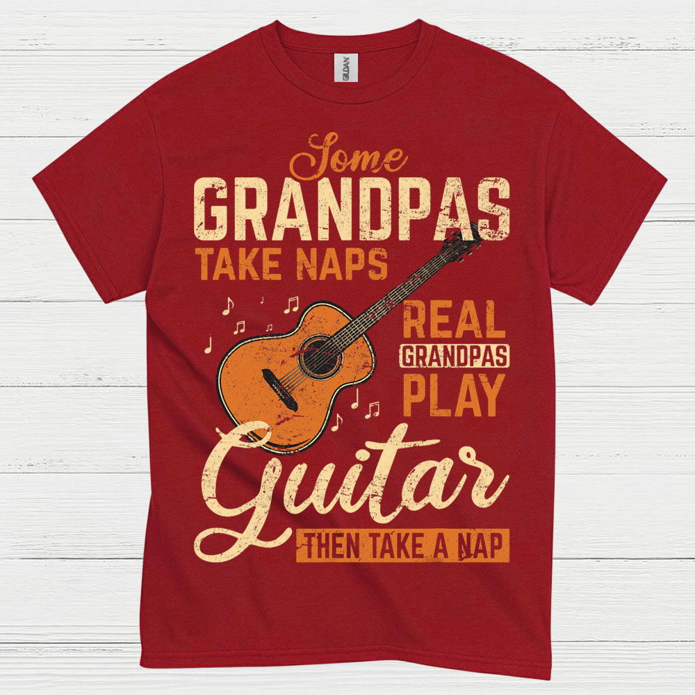 Real Grandpa Guitar T Shirt