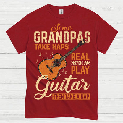 Real Grandpa Guitar T Shirt