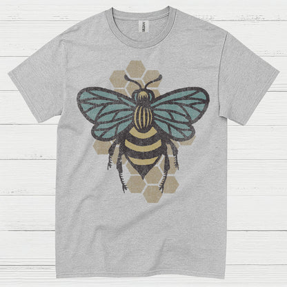 Vintage Honey Bee Nature Lover T Shirt