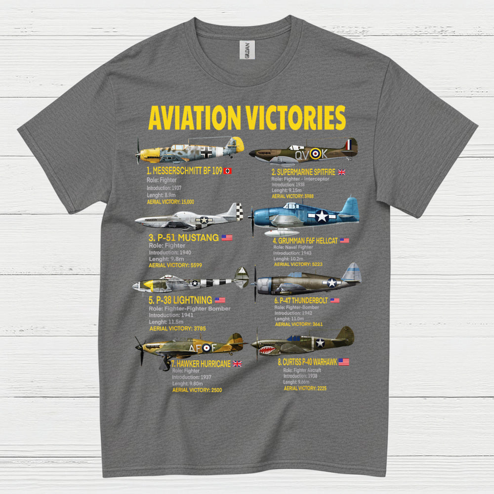 Aviation Victories WWII Fighter T Shirt