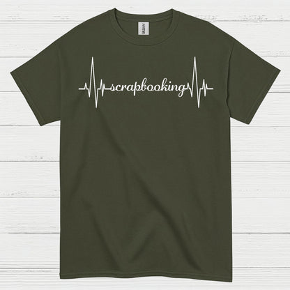 Scrapbooking Heartbeat Craft Lover T Shirt
