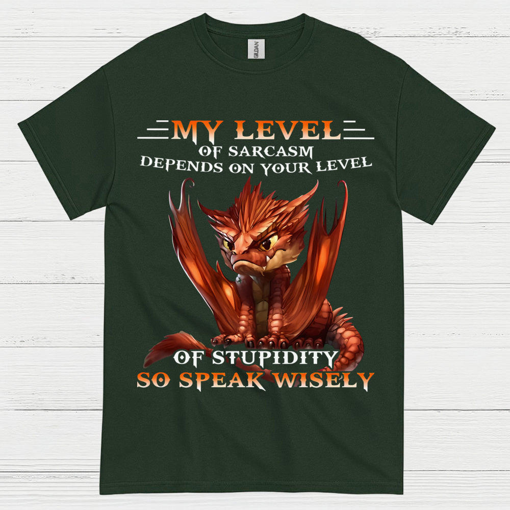 My Level Of Sarcasm Depends On Your Level Of Stupidity T Shirt