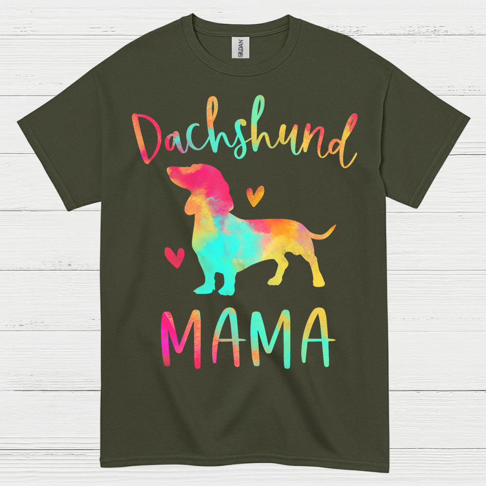 Colorful Splash Dachshund Dog T Shirt
