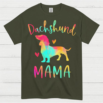 Colorful Splash Dachshund Dog T Shirt